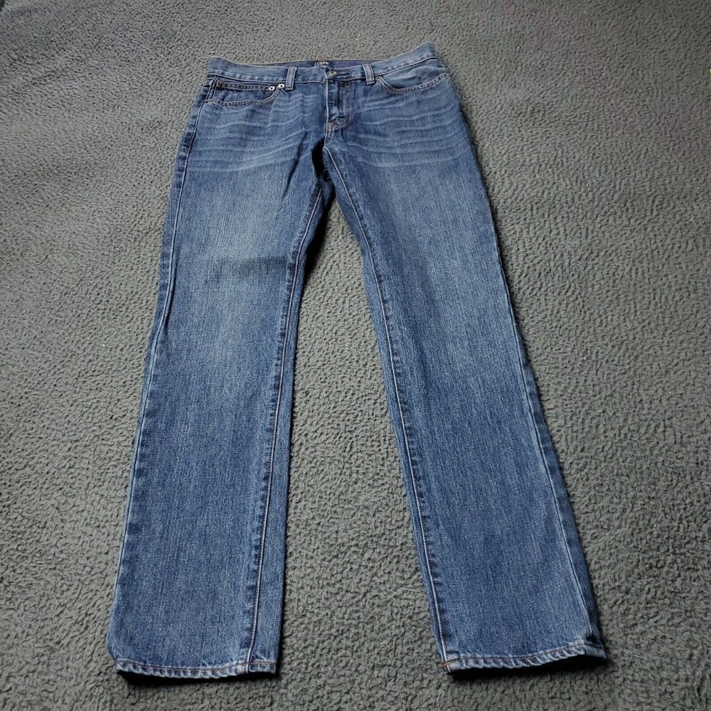 J. Crew The Driggs Jeans Cotton Denim Blue Mens 30 x30
